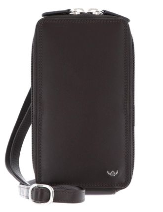 Golden Head Leather phone pouch Polo RFID Protect Handy-RV-Umh&auml;ngetasche 4046 Dunkelbraun dark brown