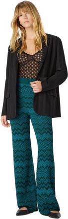 Missoni Straight Long Pants In Chevron Pattern in Green at Nordstrom, Size 42 It
