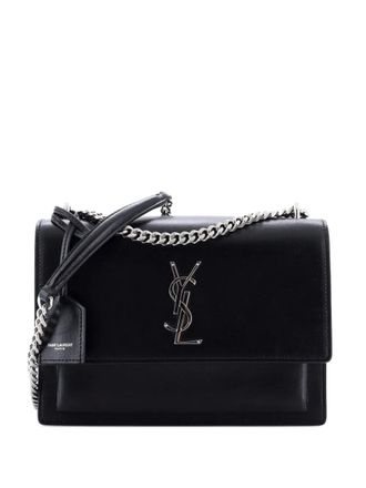 Saint Laurent Sunset Leather Medium crossbody bag - Nero