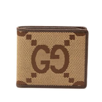 Gucci Pre-owned Gucci Jumbo GG Canvas Bifold Small Wallet Unisex O39LRJT2A6DE3EX8