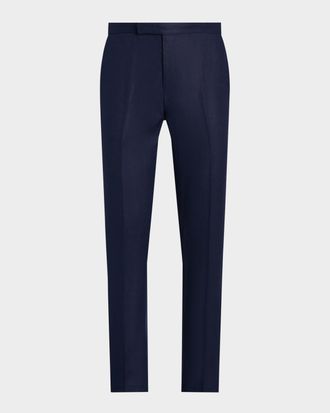 Polo Ralph Lauren Men & apos;s Flat-Front Linen Trousers