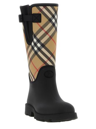 Burberry Check Boot - Black