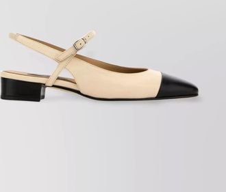 Carel leather sling back pumps