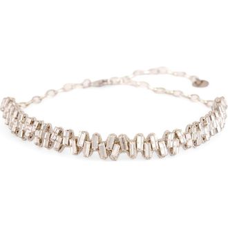 Deepa Gurnani Ilya Choker Necklace in Silver at Nordstrom