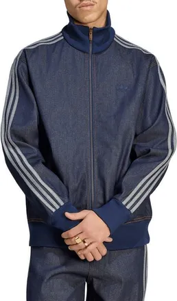 adidas Denim Track Jacket in Indigo Denim at Nordstrom, Size Xx-Large