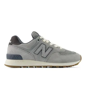 New Balance Unisex 574 en Gris, Gamuza/Malla, Talla 37.5