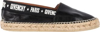 Givenchy Givenchy Capri Logotape Espadrilles in Zwarte Leer