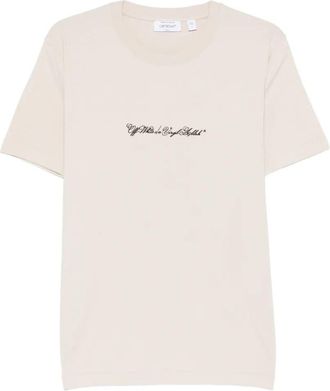 Off-white Script Arrow Short Sleeve Slim T-Shirt