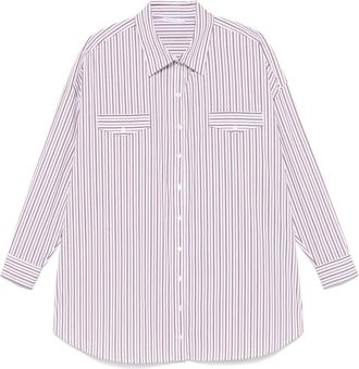 Patrizia Pepe Chemisier oversize in cotone - Bianco