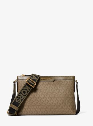 Michael Kors Hudson Signature Logo Messenger Bag