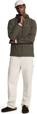 Lyle & Scott Zip Through Hooded Jacket in Olive at Nordstrom, Size Xx-Large