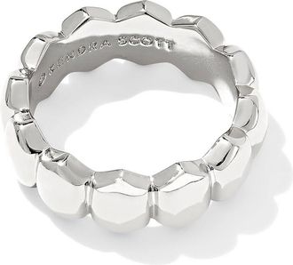 Kendra Scott Kaitlin Band Womens Ring Womens Ring Silver Metal : 7