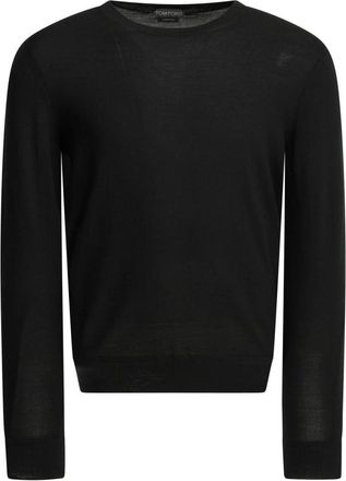 Tom Ford Truien & Vesten, Heren, Zwart, 3Xl, Wol, Trui met ronde hals