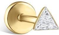Maria Tash Diamond Triangle Single Stud Earring in Yellow Gold at Nordstrom, Size 3