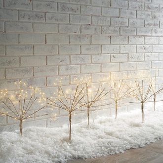 Frontgate Starburst Twinkle Solar Pathway Lights, Set of Eight - Multicolor - Frontgate