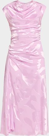 SIMKHAI Burke Draped Midi Dress