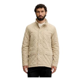 GANT Jassen, Heren, Beige, L, Polyester, Gewatteerde Windcheater Mid Jacket