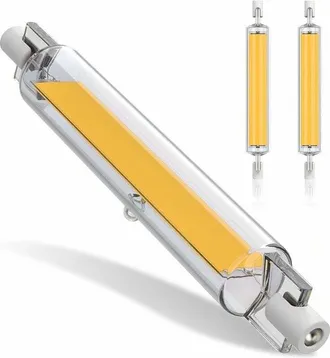 OEM Lampadine Led R7s Da 20w, 118mm, Dimmerabili, Bianco Caldo 3000k, 2000lm, Lampadine Cob A Doppia Estremit&agrave;, 118mm, Angolo Del Fascio Luminoso Di 360&deg;,