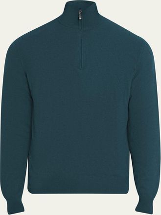 Massimo Alba Mens Cashmere Half-Zip Sweater