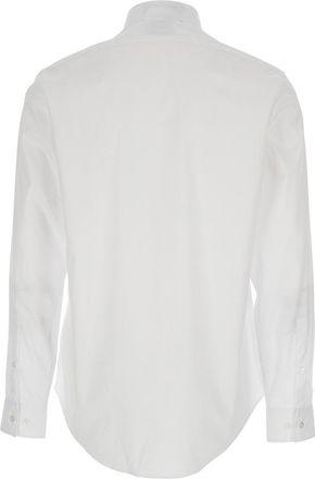 Calvin Klein Mens Shirt Classic Collar White Cotton Poplin