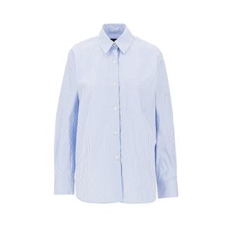 Emporio Armani Striped poplin shirt Woman 38