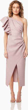 Elliatt Effie One-shoulder Midi Dress
