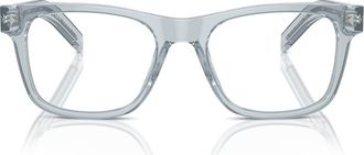 Prada 52mm Pillow Optical Glasses in Blue at Nordstrom
