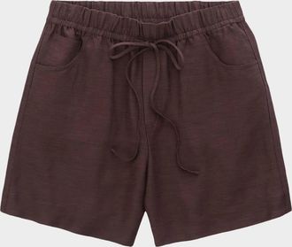 AG - Adriano Goldschmied Linen-Blend Drawstring Shorts