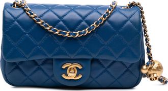Chanel Gequiltede Leren Schoudertas