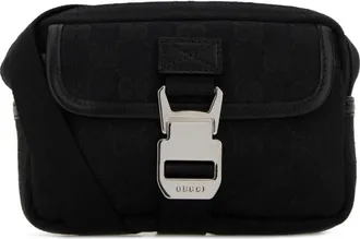 Gucci Black GG Logo Mini Crossbody Bag