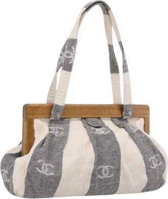 Chanel Pre-owned Vintage Tote Bag - Dames - Vintage Schoudertas - Grijs - ONE Size - Vintage