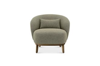 Castlery Avery Armchair Customized, (Performance Classic Twill) Moss, Spill-Resistant, Compact for Men