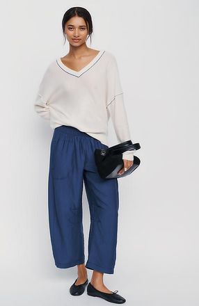 Pilcro Reese Smocked Pull-On Barrel Pants