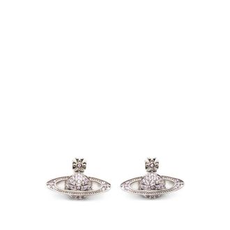 Vivienne Westwood Mini Bas Relief Earrings - female - Vivienne Westwood - Earrings - Gray - ONE SIZE - Accessories