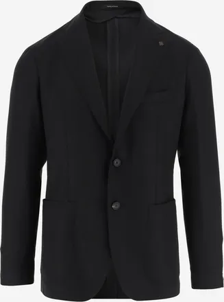Tagliatore Black Single-breasted Blazer