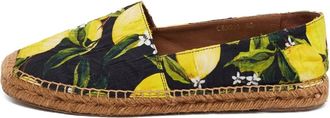 Dolce & Gabbana Espadrilles con stampa - Giallo
