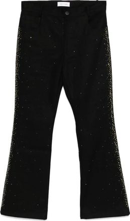 Ernest W. Baker Wide Trousers, male, Black, Size: L Black Classic Five-Pocket Pants