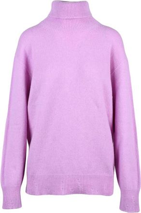 Amaranto Dolcevita Over - Dames - Coltruien - Roze - S - Wol - Truien & Vesten