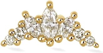 Lark & Berry 14kt yellow gold Majestic Crescent diamond stud earring - women - Lab Grown Diamond/14kt Yellow Gold - One Size