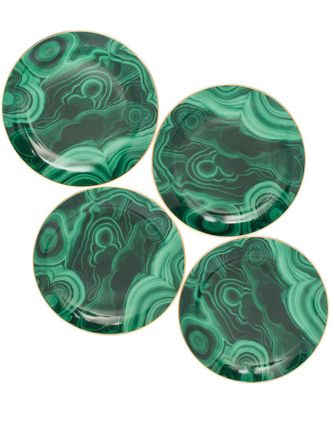 L'OBJET Canapé set of four plates - unisex - Porcelain - One Size - Green