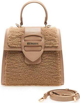 Blauer Beige Bont Crossbody Tas - Dames - Handtassen - Beige - ONE Size - Tassen