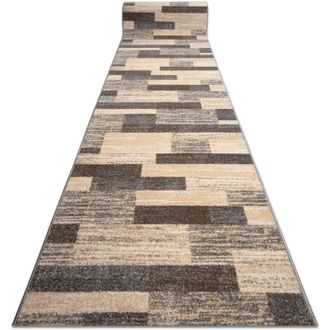 RugsX Rugsx - Alfombra De Pasillo Karmel Deski Tableros Caramelo Gris 70cm Beige 70x250 Cm
