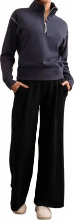 Tribal Techno Lux Wide Leg Pull-On Pant In Black