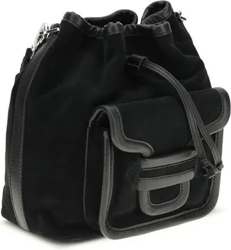 Pierre Hardy Womens Black Calf Leather Bos Taurus Backet Bag