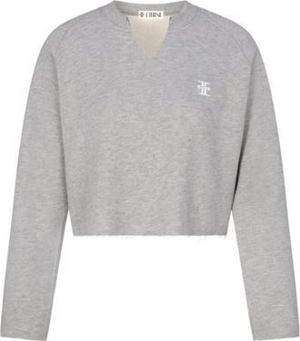 &Eacute;terne Raglan Sweatshirt Lange Mouw - Dames - Sweatshirts - Grijs - XL - Hoodies & sweatvesten