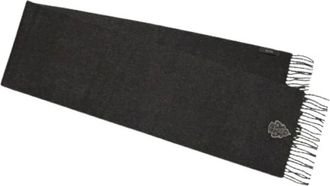 Gucci Pre-owned Scarves, female, Gray, Size: ONE SIZE Pre-owned Wool Scarf