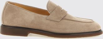 Brunello Cucinelli Mocassini penny in pelle scamosciata con suola in gomma
