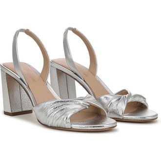 Veronica Beard Tullia Slingback Sandal in Silver at Nordstrom, Size 5.5