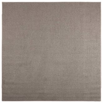vidaXL Alfombras De &Aacute;rea Cuadrado Lugo Taup&eacute; 120 X 120 Cm Poli&eacute;ster Vidaxl
