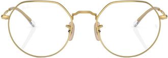 Ray-Ban Jack round-frame glasses - unisex - Metal - 51 - Gold